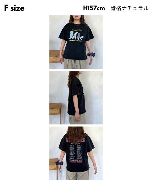 CPCM（シーピーシーエム）の「パウダー加工半袖T（Tシャツ/カットソー・レディース・ブラック/ベージュ/ネイビー/パープル・FREE）」の22枚目の写真