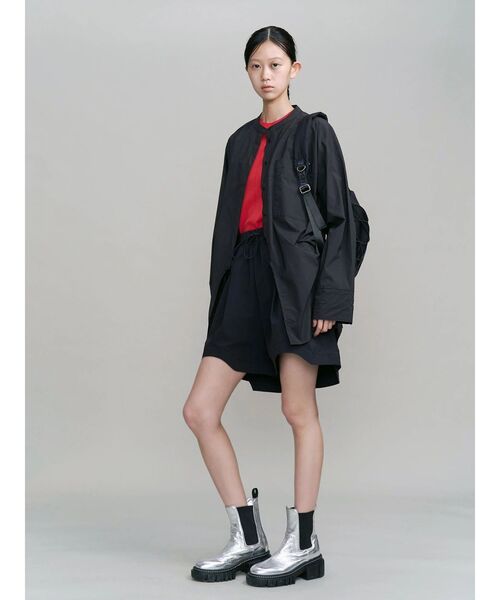 UN3D.(アンスリード)の「RUSH GUARD HEM SHORT PT / ラッシュガードヘムショートパンツ(その他パンツ・レディース・ベージュ/ホワイト/ブラック・38/36)」の5枚目の写真