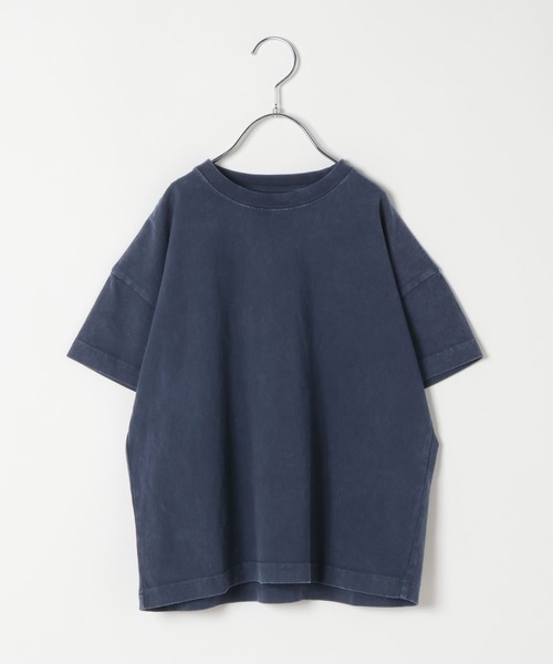 BAYFLOW（ベイフロー）の「[ボトムを選ばない万能T♪]ヴィンテージウォッシュ半袖T(KIDS)（Tシャツ/カットソー・キッズ・ネイビー/パープル/チャコール/グリーン/ブルー/オフホワイト・110cm/120cm/140cm/150cm/130cm）」の5枚目の写真