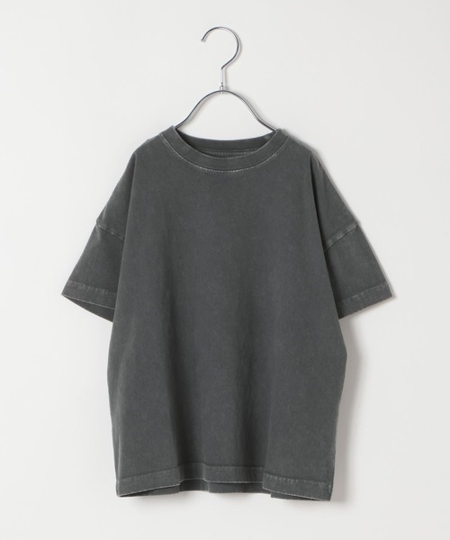 BAYFLOW（ベイフロー）の「[ボトムを選ばない万能T♪]ヴィンテージウォッシュ半袖T(KIDS)（Tシャツ/カットソー・キッズ・ネイビー/パープル/チャコール/グリーン/ブルー/オフホワイト・110cm/120cm/140cm/150cm/130cm）」の3枚目の写真