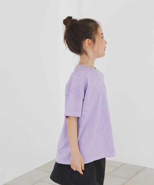 BAYFLOW（ベイフロー）の「[ボトムを選ばない万能T♪]ヴィンテージウォッシュ半袖T(KIDS)（Tシャツ/カットソー・キッズ・ネイビー/パープル/チャコール/グリーン/ブルー/オフホワイト・110cm/120cm/140cm/150cm/130cm）」の15枚目の写真
