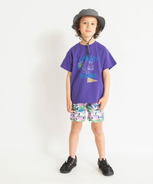 BRANSHES(ブランシェス)の「【水陸両用/撥水加工】ナイロンハーフパンツ(その他パンツ・キッズ・アイボリー/ブラック/ライトグレー/カラフル/パープル・120/110/90/130/140/100/150)」の16枚目の写真