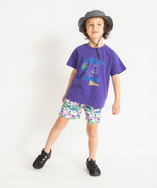 BRANSHES(ブランシェス)の「【水陸両用/撥水加工】ナイロンハーフパンツ(その他パンツ・キッズ・アイボリー/ブラック/ライトグレー/カラフル/パープル・120/110/90/130/140/100/150)」の17枚目の写真