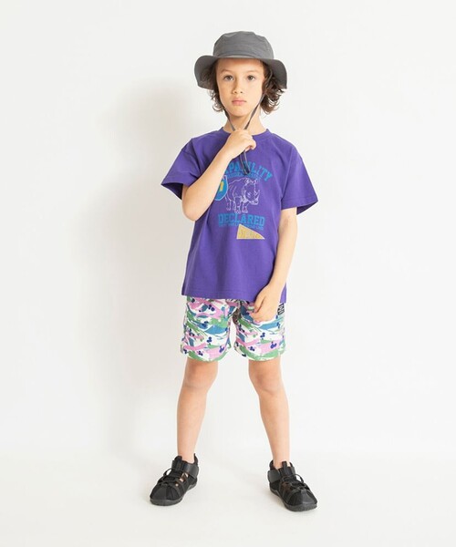 BRANSHES(ブランシェス)の「【水陸両用/撥水加工】ナイロンハーフパンツ(その他パンツ・キッズ・アイボリー/ブラック/ライトグレー/カラフル/パープル・120/110/90/130/140/100/150)」の18枚目の写真