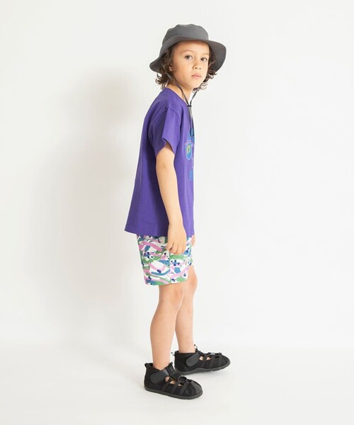 BRANSHES(ブランシェス)の「【水陸両用/撥水加工】ナイロンハーフパンツ(その他パンツ・キッズ・アイボリー/ブラック/ライトグレー/カラフル/パープル・120/110/90/130/140/100/150)」の19枚目の写真