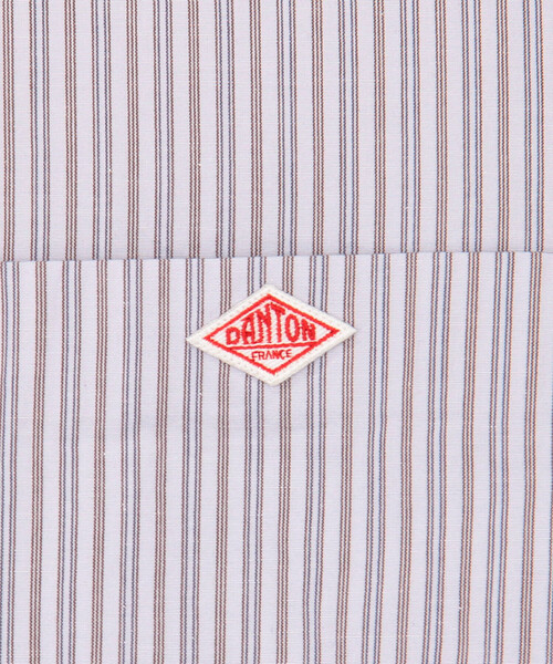 DANTON(ダントン)の「DANTON | コットンリネン バンドカラー半袖シャツ STRIPE MEN(シャツ/ブラウス・メンズ・ブラウン系その他/ホワイト系その他5・40/42)」の9枚目の写真