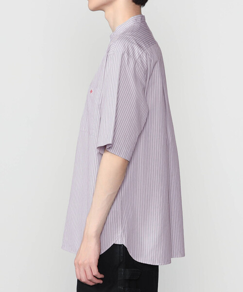 DANTON(ダントン)の「DANTON | コットンリネン バンドカラー半袖シャツ STRIPE MEN(シャツ/ブラウス・メンズ・ブラウン系その他/ホワイト系その他5・40/42)」の11枚目の写真