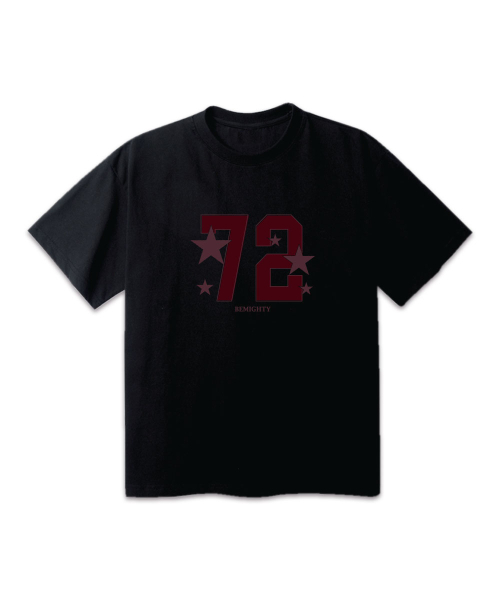 BEMIGHTY（ビーマイティー）の「スターナンバーオーバーサイズ半袖Tシャツ（Tシャツ/カットソー・メンズ・ブラック/ホワイト/グレー・LARGE/X-LARGE/XX-LARGE）」の6枚目の写真