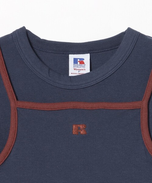 BEAMS HEART(ビームスハート)の「【EXCLUSIVE】RUSSELL ATHLETIC / キャミソール × Tシャツ(セットアイテム)(Tシャツ/カットソー・レディース・ネイビー/グリーン・FREE)」の15枚目の写真
