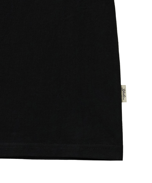 YALE（イェール）の「ウィメンズシアサーカーチェックツートーンアーチTシャツ_ブラック（Tシャツ/カットソー・レディース・その他・SMALL/MEDIUM/LARGE）」の4枚目の写真