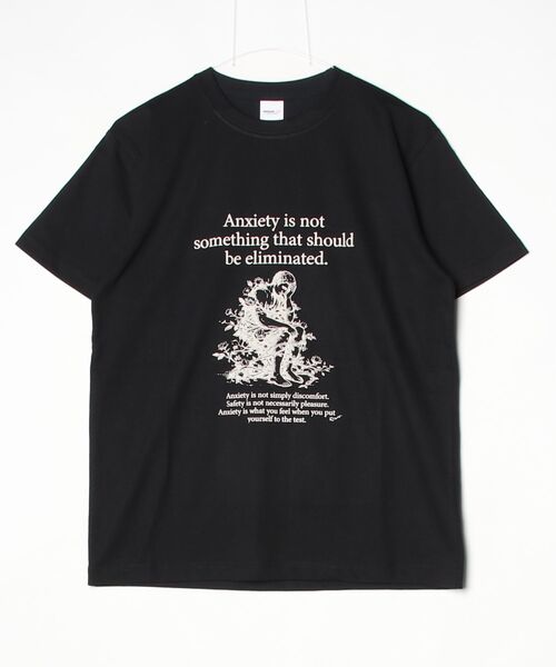 rehacer(レアセル)の「rehacer TEE : Anxiety TEE / アンキシティ T-shirt(Tシャツ/カットソー・メンズ・ホワイト/ブラック・SMALL/MEDIUM/LARGE/X-LARGE)」の8枚目の写真