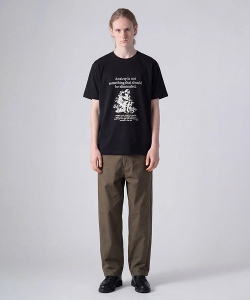 rehacer(レアセル)の「rehacer TEE : Anxiety TEE / アンキシティ T-shirt(Tシャツ/カットソー・メンズ・ホワイト/ブラック・SMALL/MEDIUM/LARGE/X-LARGE)」の9枚目の写真