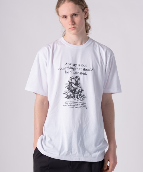 rehacer(レアセル)の「rehacer TEE : Anxiety TEE / アンキシティ T-shirt(Tシャツ/カットソー・メンズ・ホワイト/ブラック・SMALL/MEDIUM/LARGE/X-LARGE)」の11枚目の写真