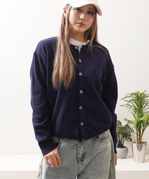 クロップド クルーネック カーディガン / Cropped crew neck cardigan