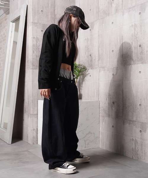 1111clothing(ワンフォークロージング)の「クロップド クルーネック カーディガン / Cropped crew neck cardigan(カーディガン/ボレロ・メンズ・チャコールグレー/グレー/ブラック/ワイン/ライトグレー/ネイビー/ベージュ・M/L)」の12枚目の写真