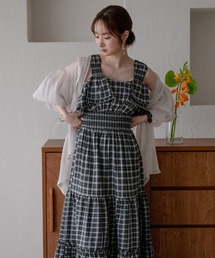 2way sleeve tiered onepiece / 2wayスリーブティアードワンピース