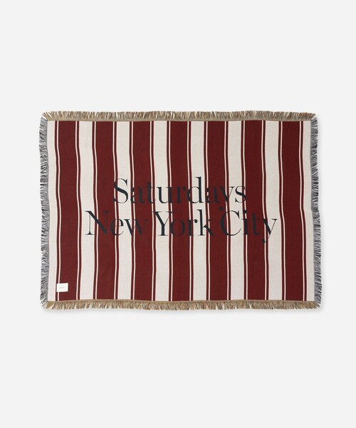 Saturdays NYC(�T�^�f�[�Y �j���[���[�N�V�e�B )��Stripe Beach Throw(�u�����P�b�g)