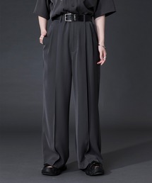 Ellno Loset（エルノロゼット）の「【機能性付き】ノーブルトロミセミフレアパンツ/SETUP対応（スラックス）」