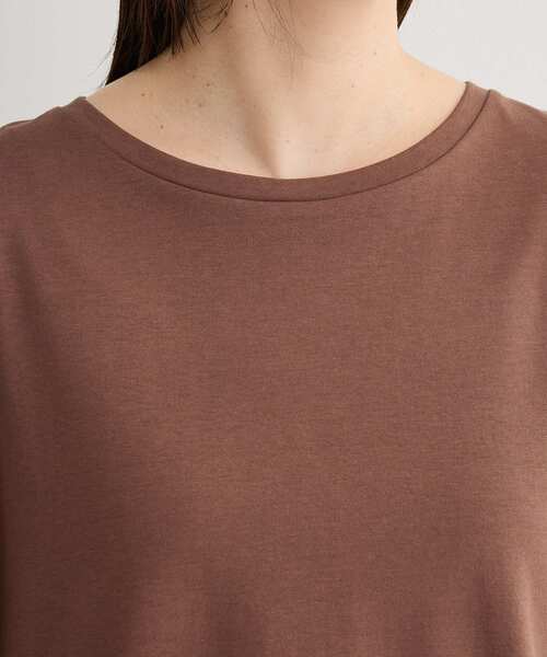 Green Parks(グリーンパークス)の「超冷感コクーンカットプルオーバー(Tシャツ/カットソー・レディース・ブラック/ホワイト系その他2/ブルー/グレー/ピンク/イエロー/ブラウン/ブルーグリーン・L/M)」の15枚目の写真