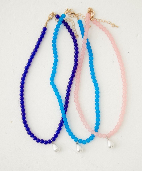 ZOZO限定／追加】COLOR BEADS NECKLACE/カラービーズネックレス