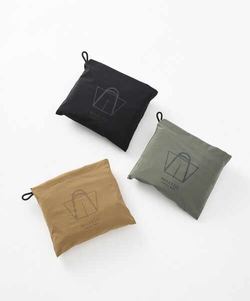 TRAVEL SHOP MILESTO(トラベルショップミレスト)の「MILESTO UTILITY パッカブルトートバッグM(トートバッグ・レディース・ブラック/キャメル/カーキ・フリ-)」の13枚目の写真