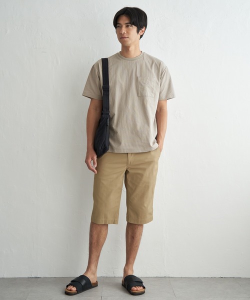 ikka(イッカ)の「6.5分丈ドビーイージーハーフパンツ(その他パンツ・メンズ・ベージュ/ネイビー/オリーブ/ブラック/ブルー/ブラウン系その他/キャメル/ホワイト・M/S/XL/L)」の22枚目の写真