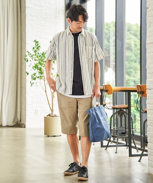 ikka(イッカ)の「6.5分丈ドビーイージーハーフパンツ(その他パンツ・メンズ・ベージュ/ネイビー/オリーブ/ブラック/ブルー/ブラウン系その他/キャメル/ホワイト・M/S/XL/L)」の19枚目の写真
