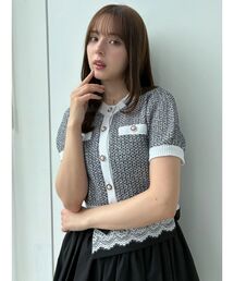 CALNAMUR（カルナムール）の「ツイードライクカーディガン（カーディガン/ボレロ）」