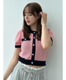 CALNAMUR（カルナムール）の「ツイードライクカーディガン（カーディガン/ボレロ）」