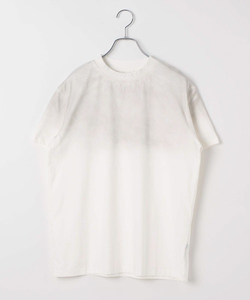 LAND MUSEUM（ランドミュージアム）の「LAND MUSEUM／スモークグラデＴ（Tシャツ/カットソー・メンズ・ホワイト/ブラック・MEDIUM/LARGE）」の16枚目の写真
