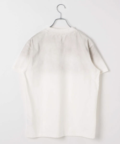 LAND MUSEUM（ランドミュージアム）の「LAND MUSEUM／スモークグラデＴ（Tシャツ/カットソー・メンズ・ホワイト/ブラック・MEDIUM/LARGE）」の21枚目の写真