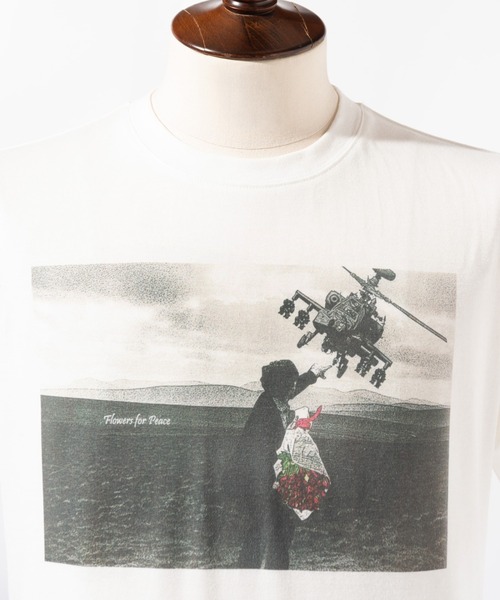 glamb(グラム)の「Flowers T-Shirt / フラワーTシャツ(Tシャツ/カットソー・メンズ・ブラック/カーキ/ホワイト・S/M/L)」の10枚目の写真