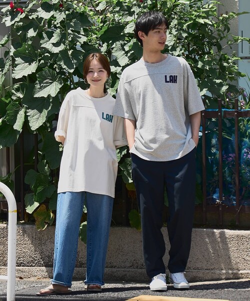 coen(コーエン)の「ヴィンテージライクフットボールTシャツ(Tシャツ/カットソー・メンズ・グレー/ダークグレー/オフホワイト・M/L/XL)」の4枚目の写真