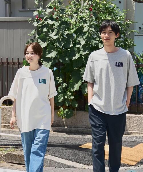 coen(コーエン)の「ヴィンテージライクフットボールTシャツ(Tシャツ/カットソー・メンズ・グレー/ダークグレー/オフホワイト・M/L/XL)」の5枚目の写真