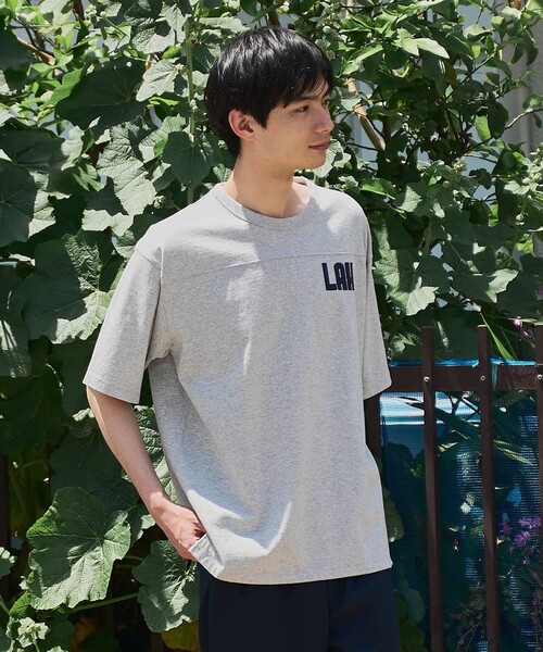 coen(コーエン)の「ヴィンテージライクフットボールTシャツ(Tシャツ/カットソー・メンズ・グレー/ダークグレー/オフホワイト・M/L/XL)」の15枚目の写真