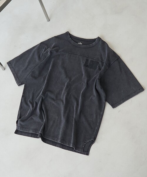 coen(コーエン)の「ヴィンテージライクフットボールTシャツ(Tシャツ/カットソー・メンズ・グレー/ダークグレー/オフホワイト・M/L/XL)」の19枚目の写真