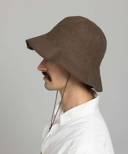 Nine Tailor(ナインテイラー)の「【Nine Tailor/ナインテーラー】Canna Hat N-1074(ハット・メンズ・チャコールグレー/ブラウン/ベージュ/ブラック・FREE)」の4枚目の写真