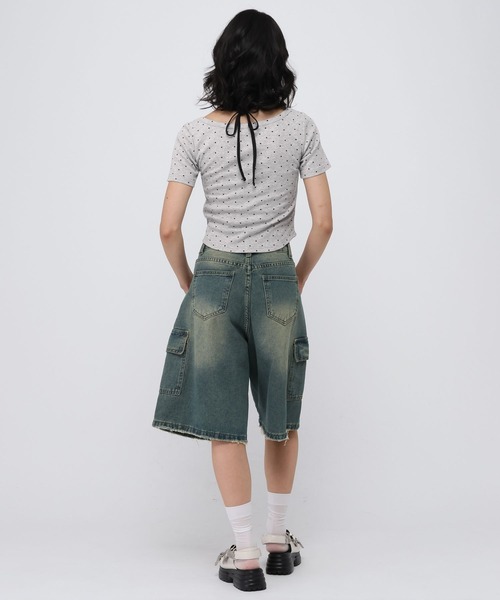 3.3 Field Trip (3.3フィールドトリップ)の「3.3 Field Trip/ドットレイヤード半袖(Tシャツ/カットソー・レディース・ホワイト/ブラック/グレー・FREE)」の19枚目の写真