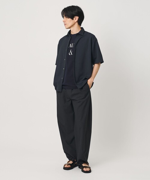 BEAUTY&YOUTH UNITED ARROWS(ビューティーアンドユースユナイテッドアローズ)の「ドライ スムース ジャージー ショートスリーブシャツ 吸水速乾(シャツ/ブラウス・メンズ・ネイビー/ダークグレー・L/XL/S/M)」の5枚目の写真