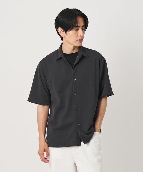 BEAUTY&YOUTH UNITED ARROWS(ビューティーアンドユースユナイテッドアローズ)の「ドライ スムース ジャージー ショートスリーブシャツ 吸水速乾(シャツ/ブラウス・メンズ・ネイビー/ダークグレー・L/XL/S/M)」の6枚目の写真