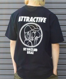 DOUBLE STEAL | スモーキングガール SIT BACK AND RELAX半袖Tシャツ(Tシャツ/カットソー)