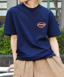 DOUBLE STEAL（ダブルスティール）の「スモーキングガール SIT BACK AND RELAX半袖Tシャツ（Tシャツ/カットソー）」