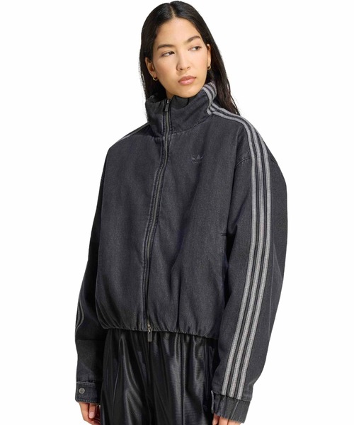 adidas(アディダス)の「adidas FIREBIRD JACKET / アディダス ファイヤーバード ジャケット(デニムジャケット・レディース・ブラック・M/L)」の1枚目の写真