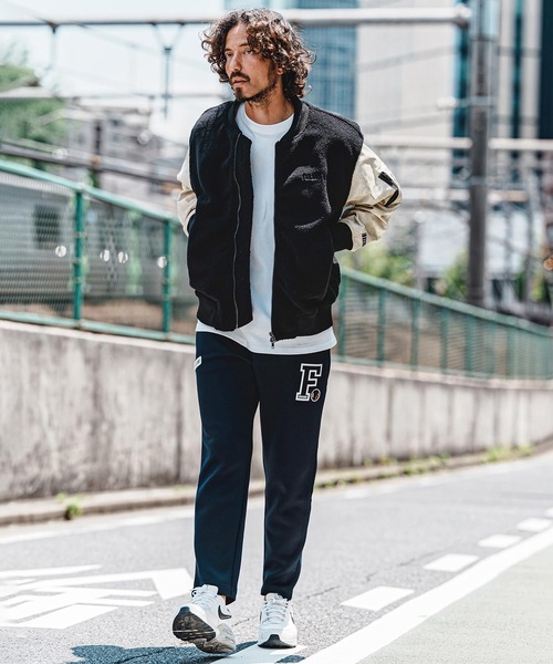 felkod(フィルコッド)の「mj11644- Synthetic Leather×Boa Combo MA-1 Jacket MA-1ジャケット(F26A100)(MA-1・メンズ・ブラック/ホワイト×ブラック・S/M/L)」の6枚目の写真