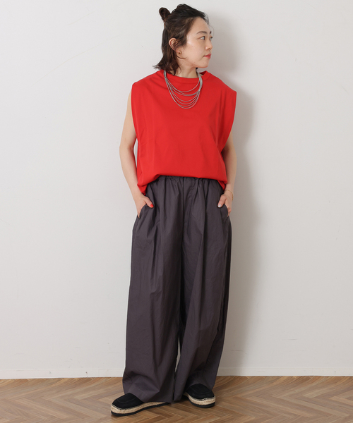 JOURNAL STANDARD LUXE(ジャーナルスタンダード ラックス)の「タイプライター トリーパンツ(その他パンツ・レディース・スカイブルー/チャコールグレー・FREE)」の4枚目の写真