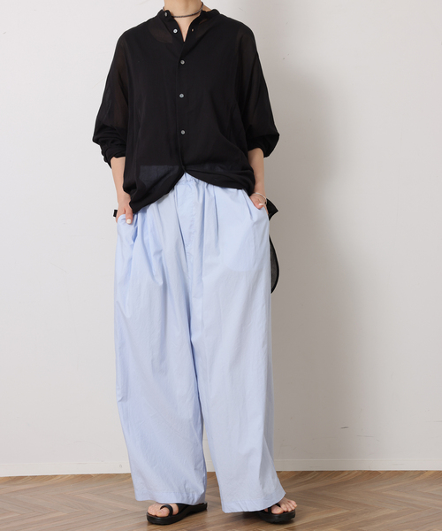 JOURNAL STANDARD LUXE(ジャーナルスタンダード ラックス)の「タイプライター トリーパンツ(その他パンツ・レディース・スカイブルー/チャコールグレー・FREE)」の7枚目の写真