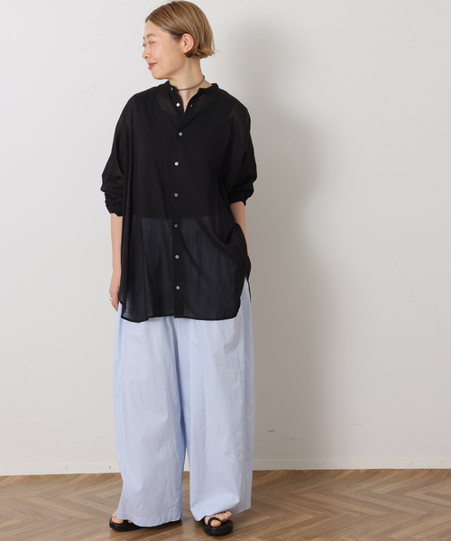JOURNAL STANDARD LUXE(ジャーナルスタンダード ラックス)の「タイプライター トリーパンツ(その他パンツ・レディース・スカイブルー/チャコールグレー・FREE)」の8枚目の写真