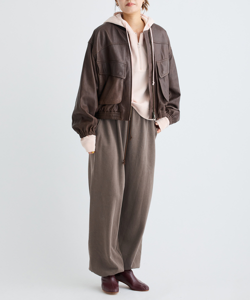 IENA LA BOUCLE(イエナラブークル)の「IENA LA BOUCLE ピグメントバイオスウェットパンツ(スウェットパンツ・レディース・ピンク/ブラウン/グレー・36/38)」の17枚目の写真