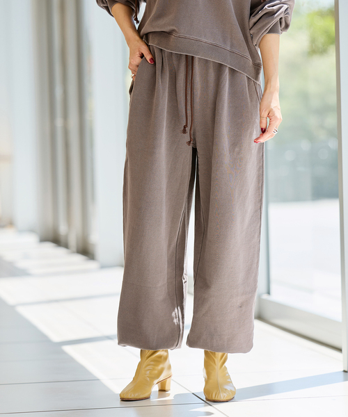 IENA LA BOUCLE(イエナラブークル)の「IENA LA BOUCLE ピグメントバイオスウェットパンツ(スウェットパンツ・レディース・ピンク/ブラウン/グレー・36/38)」の7枚目の写真