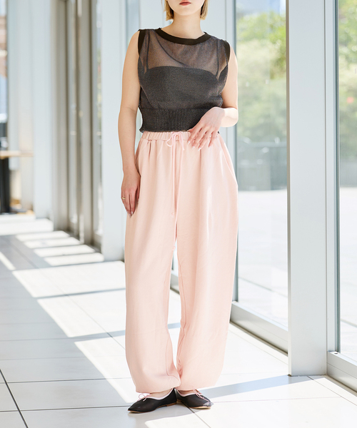 IENA LA BOUCLE（イエナラブークル）の「IENA LA BOUCLE ピグメントバイオスウェットパンツ（スウェットパンツ・レディース・ピンク/ブラウン/グレー・36/38）」の5枚目の写真